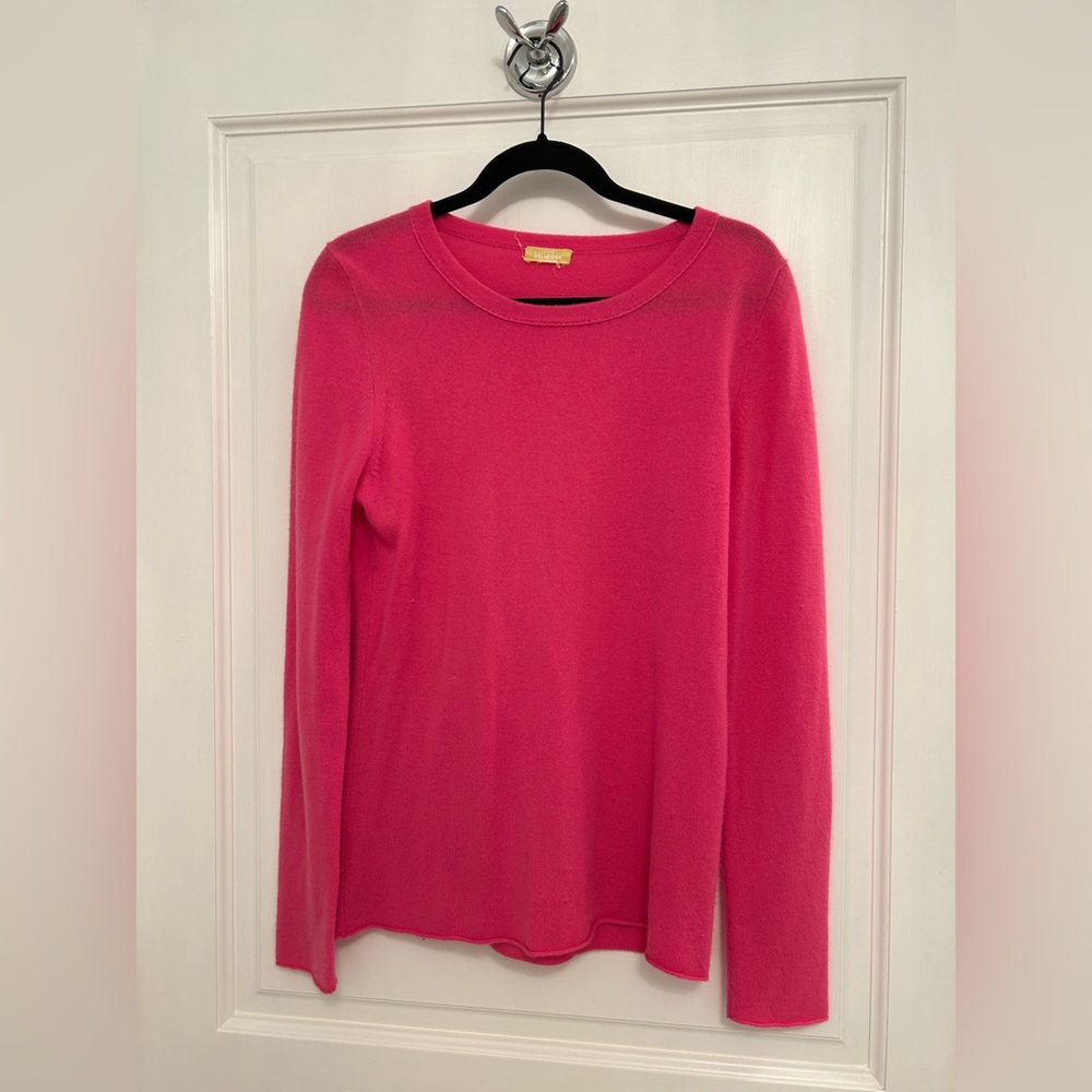 Jcrew hot pink cashmere sweater